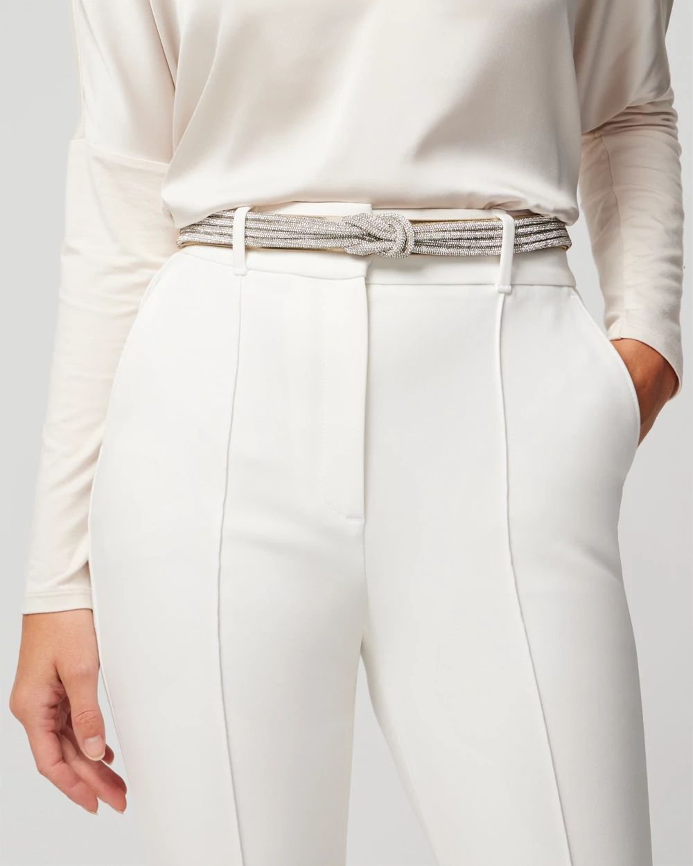 White stretch belt 2025